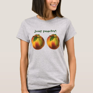 T-shirt Aliments Anciens Fruits, Pêche Biologique Mûre ave