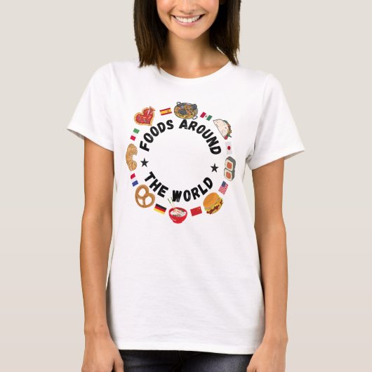 T-shirt Aliments dans le monde (Devant)