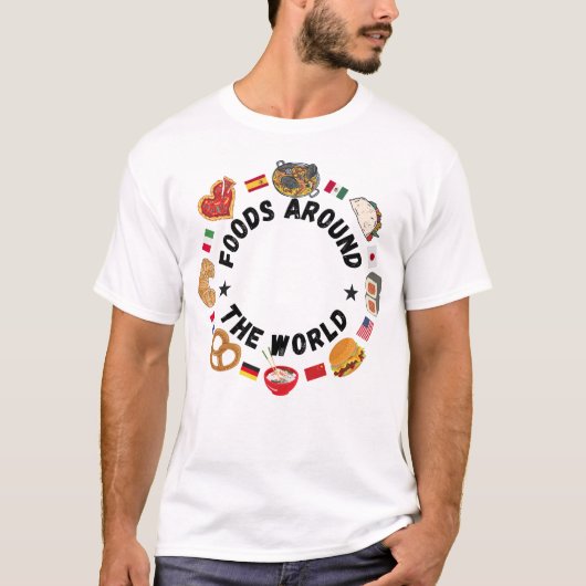 T-shirt Aliments dans le monde (Devant)