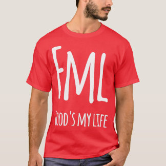 T-shirt Aliments ma vie amoureux de nourriture