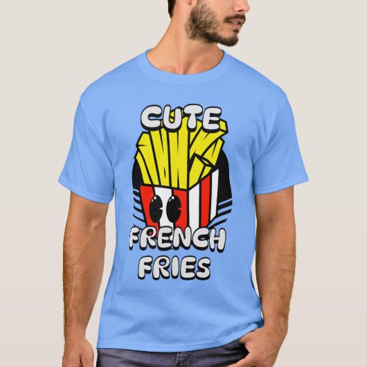 T-shirt Aliments, mignonnes frites, Cadeau Fry Day Cool (Devant)