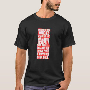 T-shirt Aliments préférés de Philadelphie Philly Cheeseste