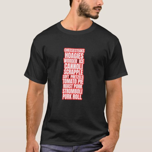 T-shirt Aliments préférés de Philadelphie Philly Cheeseste (Devant)