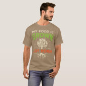T-shirt Aliments végétaliens et végétariens à base de plan (Devant entier)