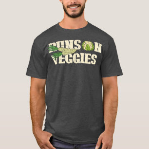 T-shirt Aliments végétariens Herbivore Légumes à base de P