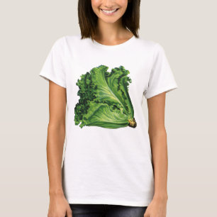 T-shirt Aliments vintages, Légumes à la feuille verte