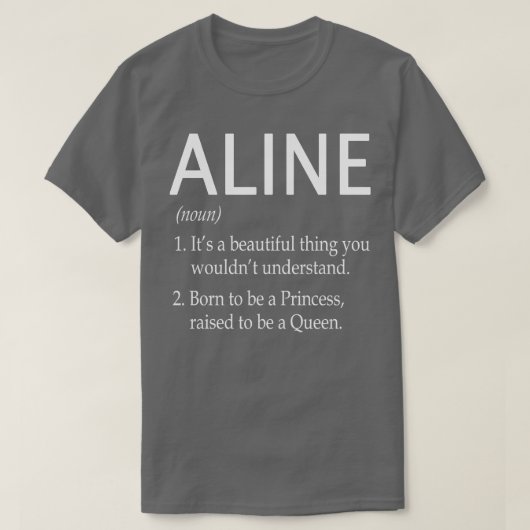 T-shirt Aline Nom cadeau (Design devant)