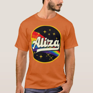 T-shirt Aliza Arc-En-Ciel En Style Vintage Espace