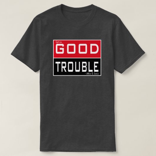 T-shirt ALKEBULAN - BON PROBLÈME (Rouge et Noir) (Design devant)
