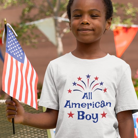 T-shirt All American Boy 4 juillet Kid