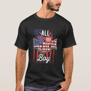 T-shirt All American Boy 4th Of July Lunettes de soleil po