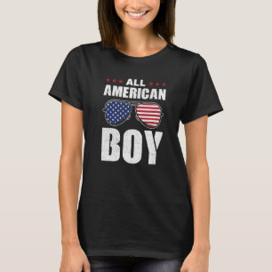 T-shirt All American Boy 4th Of July Lunettes de soleil po
