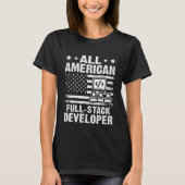 T-shirt All American Full Stack Developer (Devant)