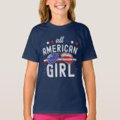 T-shirt All American Girl 4th July  (Devant)