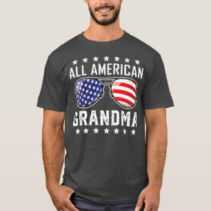 T-shirt All American Grandma Shirt 4th of July Sunglasses