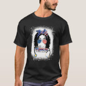 T-shirt All American Healthcare Worker Messy Bun Afro 4th (Devant)