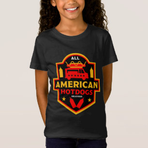 T-Shirt All American Hotdogs Foodies