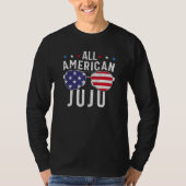 T-shirt All American Juju USA Flag Sunglasses 4th Of July (Devant)