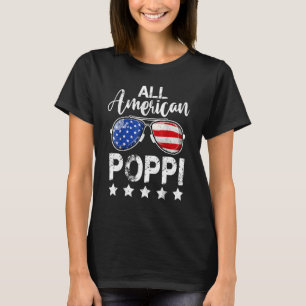 T-shirt All American Poppi 4 juillet Us Patriotic Pride