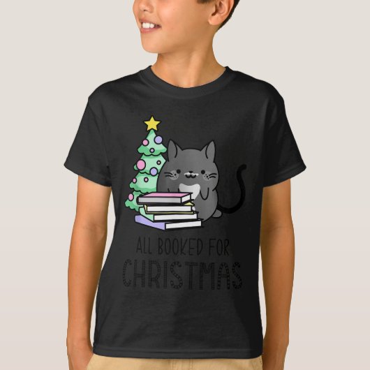 T-shirt All Booked For Christmas Cozy Mystery, Book Lovers (Devant)