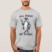 T-shirt All Fight No Flight Penguin with Gun (Devant)