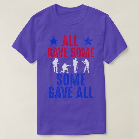 T-shirt All Gave Some Some Gave (Design devant)