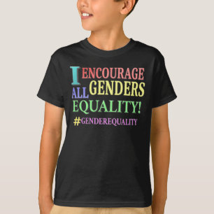 T-shirt "ALL GENDERS EQUALITY" Belle conception. Commandez