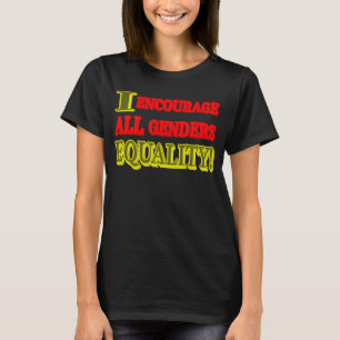 T-shirt "ALL GENDERS EQUALITY" Expression design. Buy now