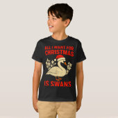 T-shirt All I Want For Christmas Is Swans Ugly Xmas Sweate (Devant entier)