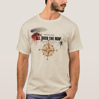 T-shirt All Over the Map un Idiom américain pt.3
