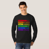 T-shirt All Places Should Be Safe Spaces Gay Pride Ally LG (Devant entier)