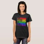 T-shirt All Places Should Be Safe Spaces Gay Pride Ally LG (Devant entier)