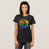 T-shirt All Places Should Be Safe Spaces Gay Pride Ally LG (Devant entier)