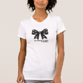 T-shirt All Tied Up In Style T-shirt– Elegant Black Bow  (Devant)