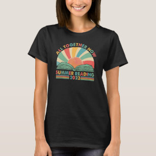 T-shirt All Together Now Summer Reading 2023 Retro Sun Boo