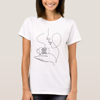 T-shirt All You Need Is Coffee, funny quote coffee lovers 