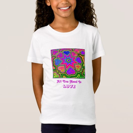 T-shirt "All You Need Is Love" pour enfants (Devant)