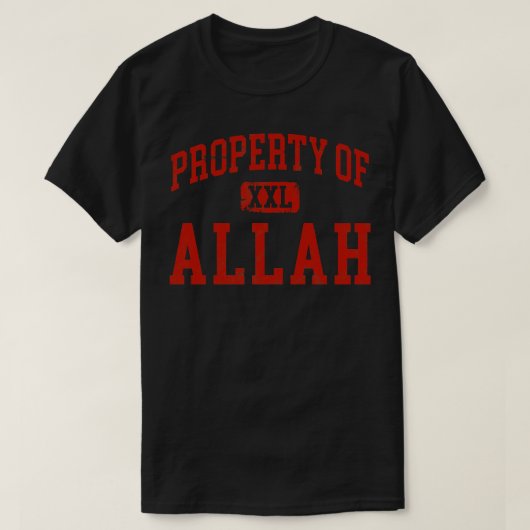 T-shirt allah en détresse (Design devant)