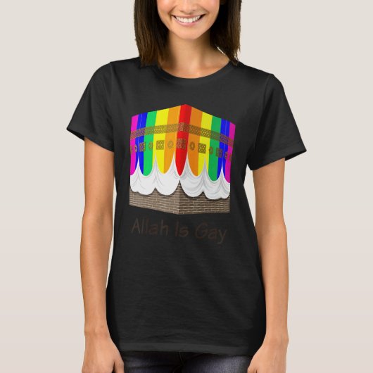 T-shirt Allah est gay athée Gay pride LGBT (Devant)