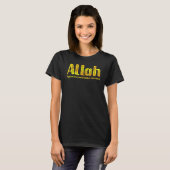 T-shirt Allah Rend L'Impossible Possible Or Islamique D (Devant entier)
