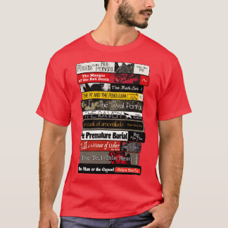 T-shirt Allan Poe Books Stack