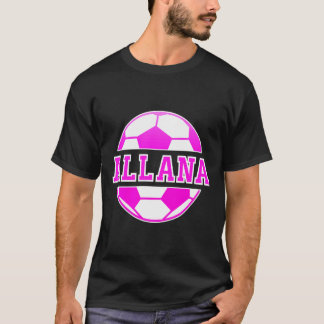 T-shirt Allana Name Girls Soccer Play Football Sports Fan