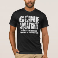 T-shirt allé de conception affligé par Squatchin