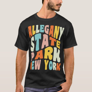 T-shirt Allegany State Park New York Camping Randonnée Ret