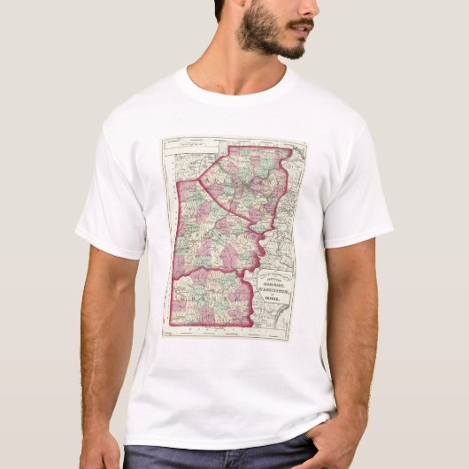 T-shirt Allegheny, Washington, comtés de Greene (Devant)