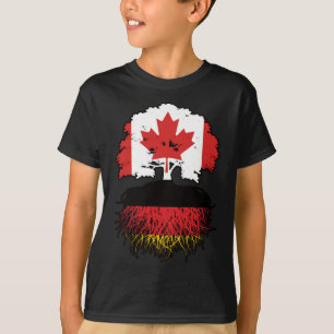 T-shirt Allemagne Allemagne Canada drapeau des racines de 