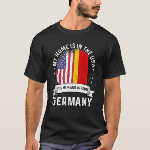 T-shirt Allemagne Amérique patriote grandit fière Accueil