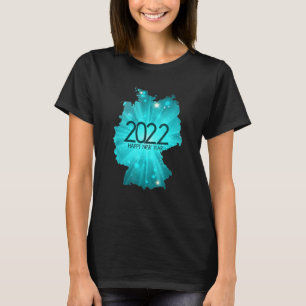 T-shirt Allemagne Carte Beau Joyeux Nouvel An 2022 Texte B