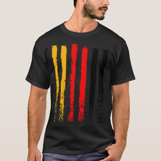 T-shirt Allemagne drapeau amour fier allemand peuple BACKP (Devant)