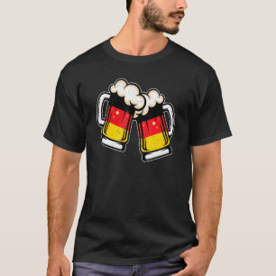 T-shirt Allemagne Drapeau Beer Mug Cool Bière allemande